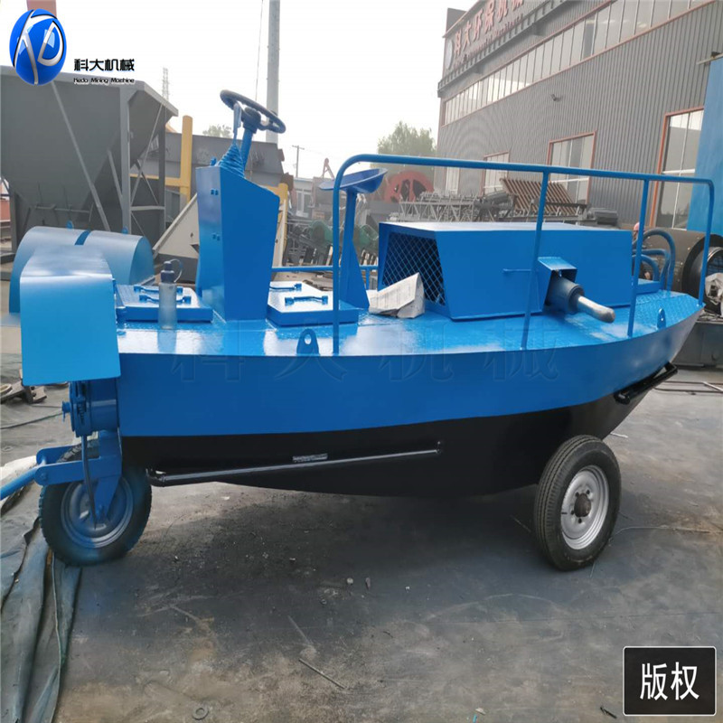 海南海口水葫芦粉碎船 小型碎草船 水草打碎打捞船
