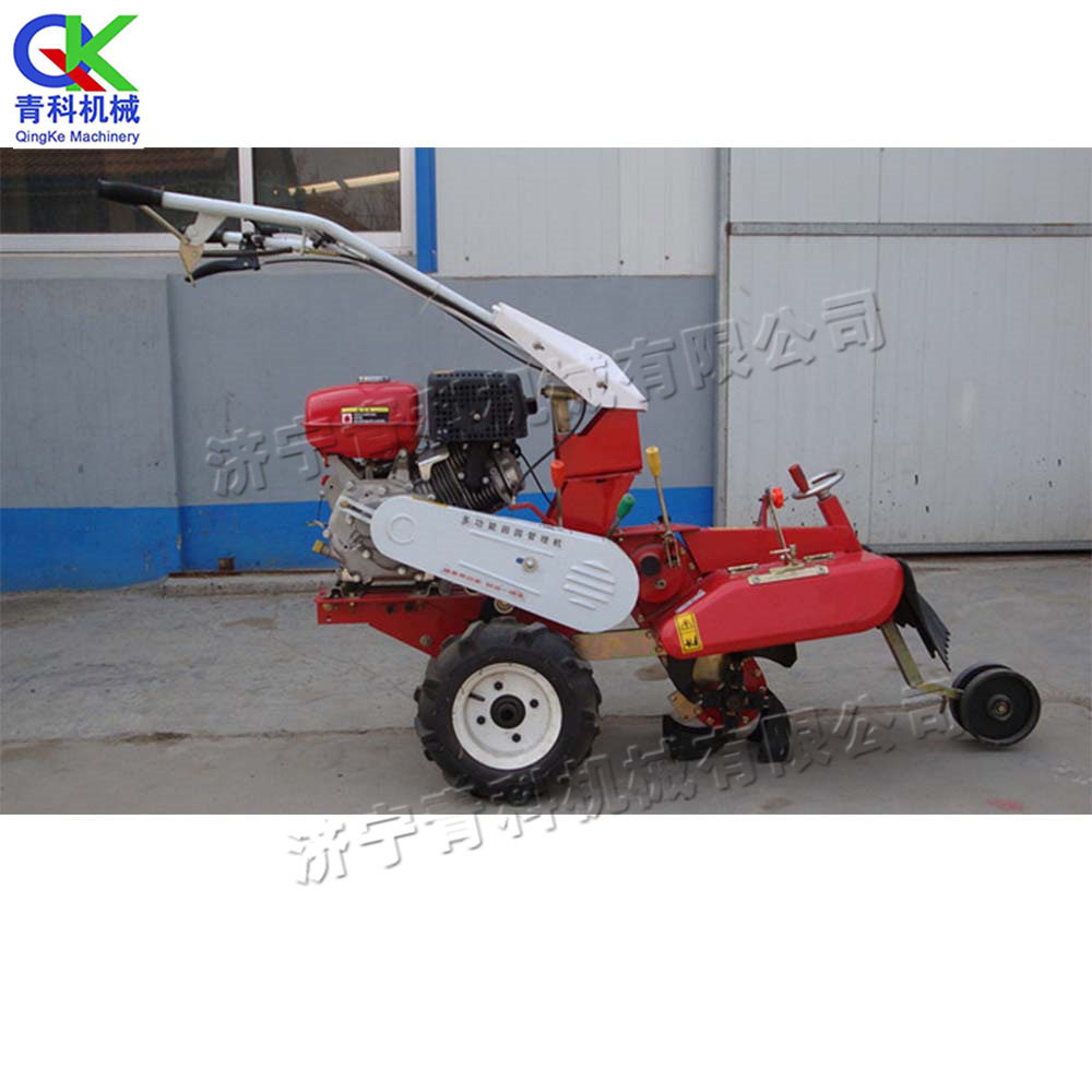 小型汽油果园旋耕机 手推式田园管理机 农业用大葱开沟培土设备