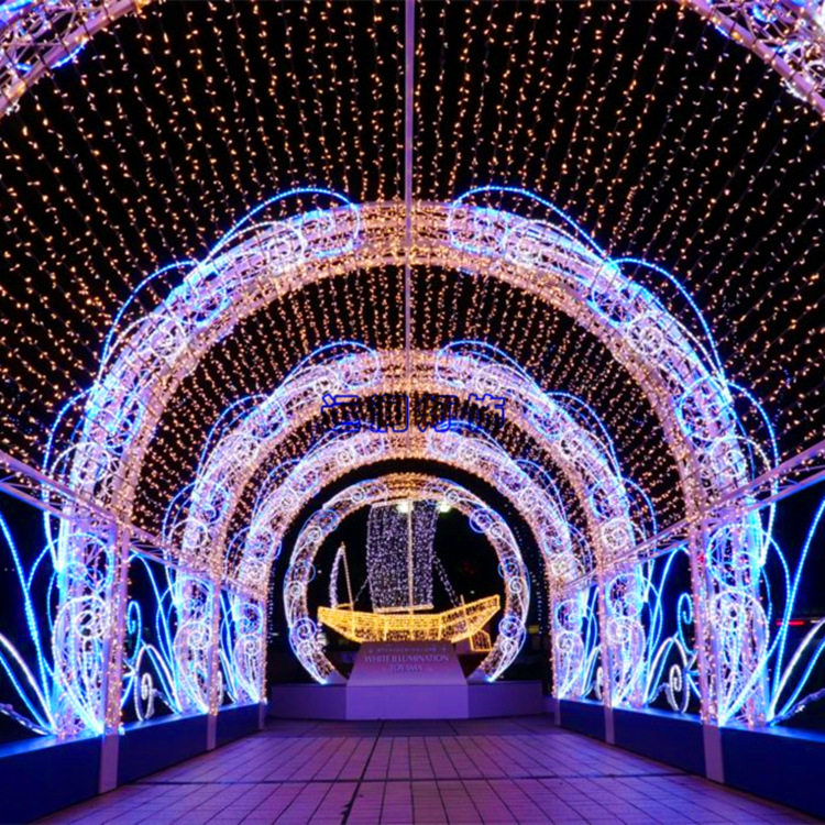 LED双面发光节日亮化跨街造型灯
