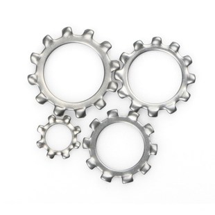 速发M不锈钢外齿垫片带齿止动锁紧垫圈M465M6M8M10M12M16M20M24