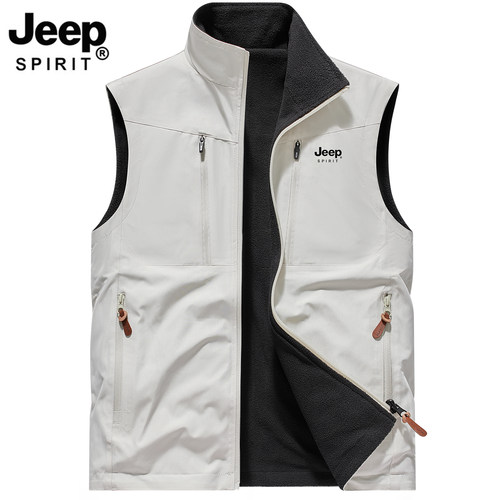 JEEP吉普男士户外休闲马甲