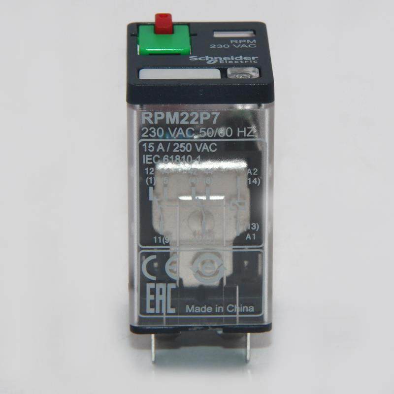 施耐德继电器Rpm22Bd大功率Rpm22P7双开双闭Rpzf2宽8底15A24V