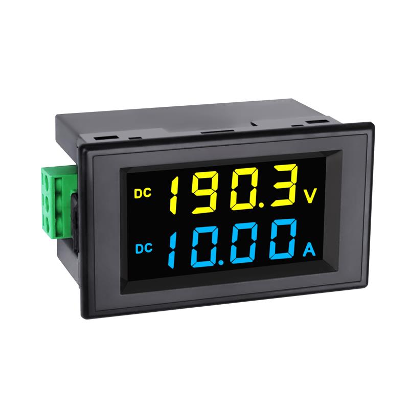 12V200V10A50A直流数显电压表电流表LCD数字显示双显表D85-3051AG