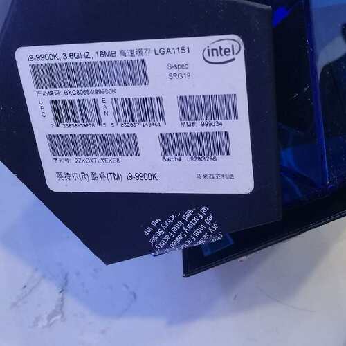 {议价}I9-9900K外包装盒子