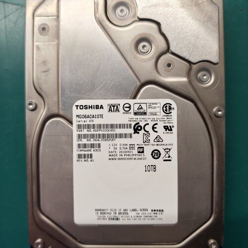 {议价}东芝 MG06ACA10TE 10TB 3.5寸 SATA