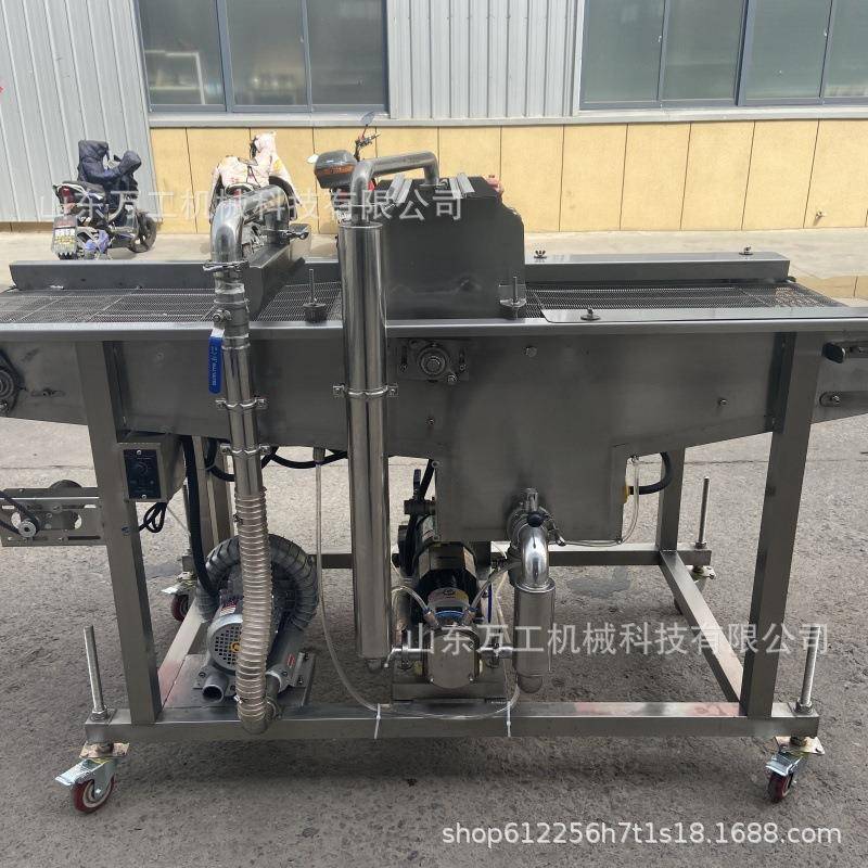 商用巧克力涂层机巧克力包衣机面包鱼子酱颗粒巧克力浆涂层机