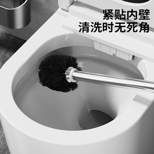 马桶刷家用无死角壁挂落地卫生间坐便长短刷组合底座清洁神器