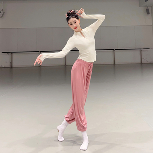 现代舞上衣2025新款秋冬古典舞服装艺考形体服长袖冬装舞蹈练功服