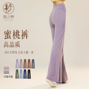 古典舞裤子新款现代舞垂感直筒裤专业舞蹈练功裤中国舞喇叭阔腿裤