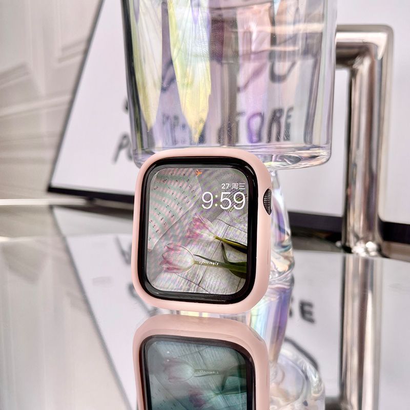 适用s9华强北s8苹果手表壳apple iwatch876新款软硅胶保护套全包