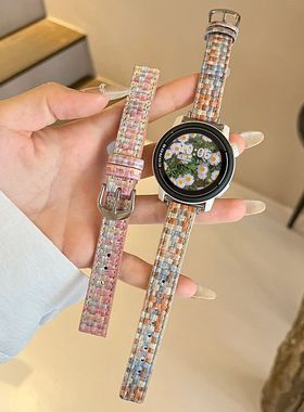 适用高驰corospace3表带PACE2草席纹皮质APEX2亲肤2pro秋冬腕带