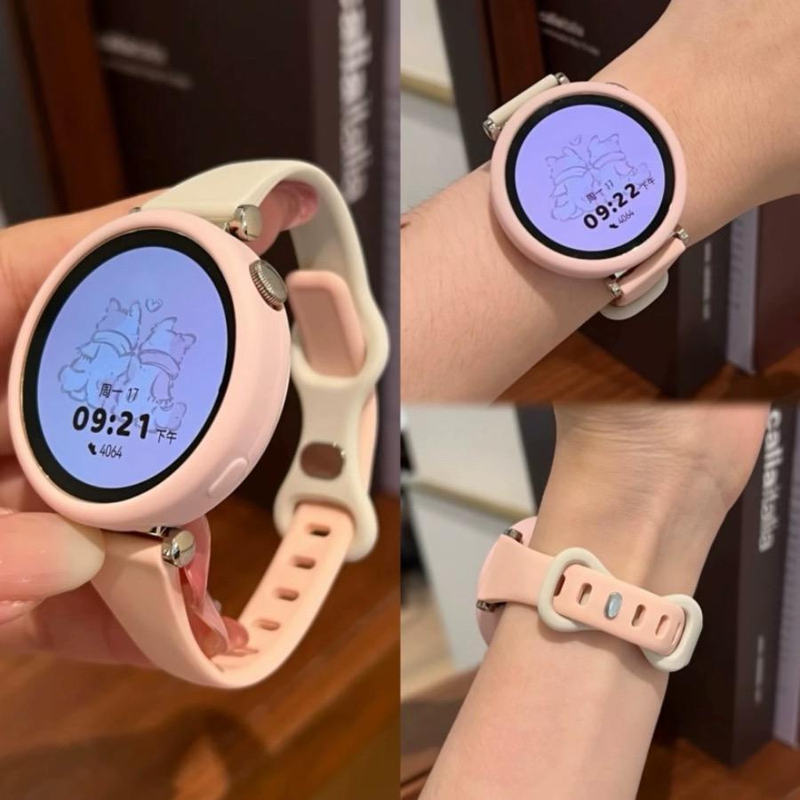 适用gt5/gt6华为表带gt4/gt3/2拼色watch5软壳荣耀GS新款硅胶细款