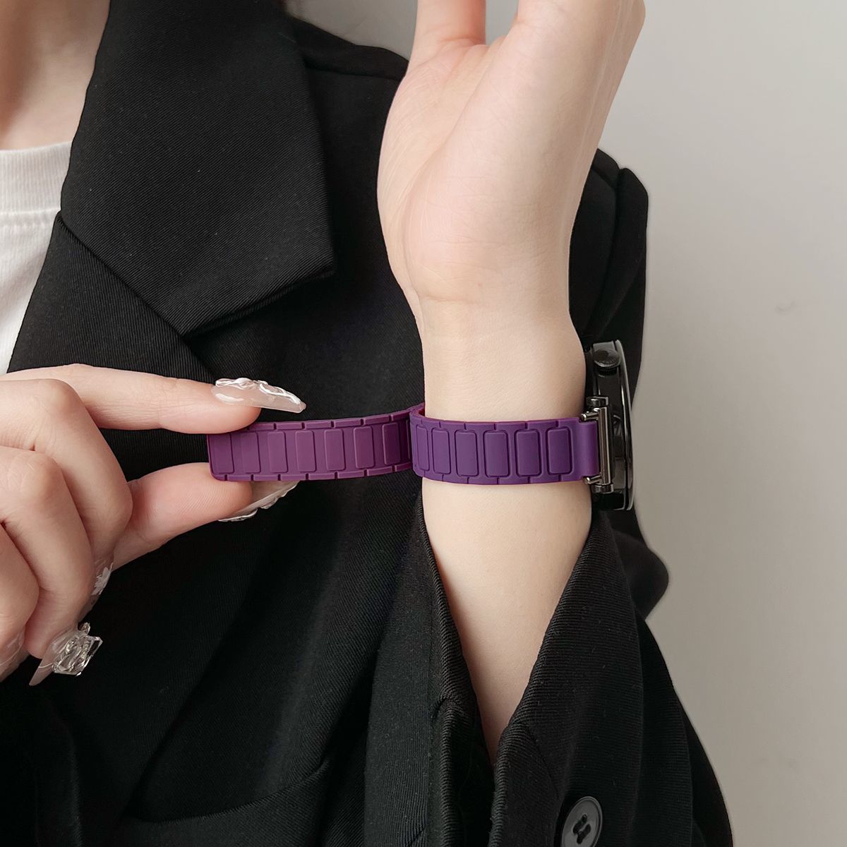 适用OPPO手表watchx2表带新款硅胶磁吸OPPO watch x2MINI表带夏天