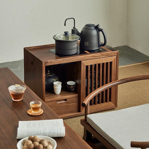 新中式茶水柜日式榻榻米烧水一体