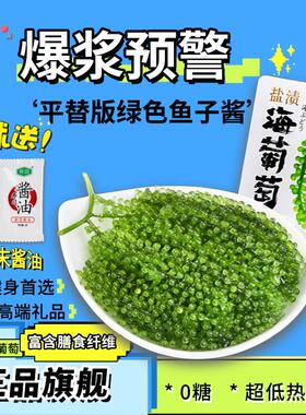 可儿童可吃零食宝宝即食海带海葡萄盐渍海洋绿色鱼子酱网红