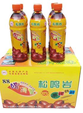 甘肃特产 啤特果汁 和政88啤特果 松鸣岩牌饮料一箱15瓶整箱 包邮