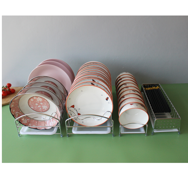 304不锈钢抽屉碗碟架收纳沥水橱柜碗盘置物架厨房大X小碗收纳筷笼