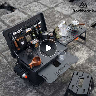 鹿布咖50改装 备收纳箱铝镁合金箱咖啡箱茶箱车载后备收纳 箱户外装