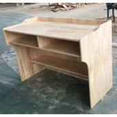 厂家直销橡胶木讲台学校校园橡木讲台学校实木讲桌原木木质演讲台