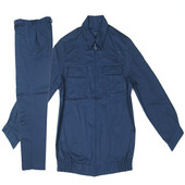 英硕藏蓝色新款 机务人员夏工作服涤纶混纺防静电面料春.秋工作服