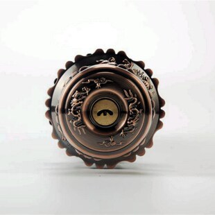 新款仿古球形f龙球室内门锁红古锁圆锁月牙钥匙铜芯卧室球型锁包