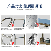 不锈钢平板车推货车车间四轮v拉货车静音手推车超市拖车库房搬运