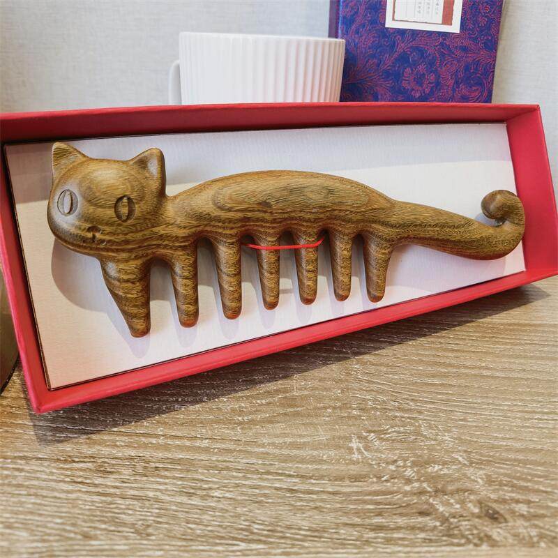 (甜喵)长柄卷发木梳子宽齿按摩C木士梳子经络头疗保健送女友礼物,家庭/个人清洁工具,梳子/化妆梳/按摩梳,淘宝优惠券,粉丝福利购,淘宝优惠卷