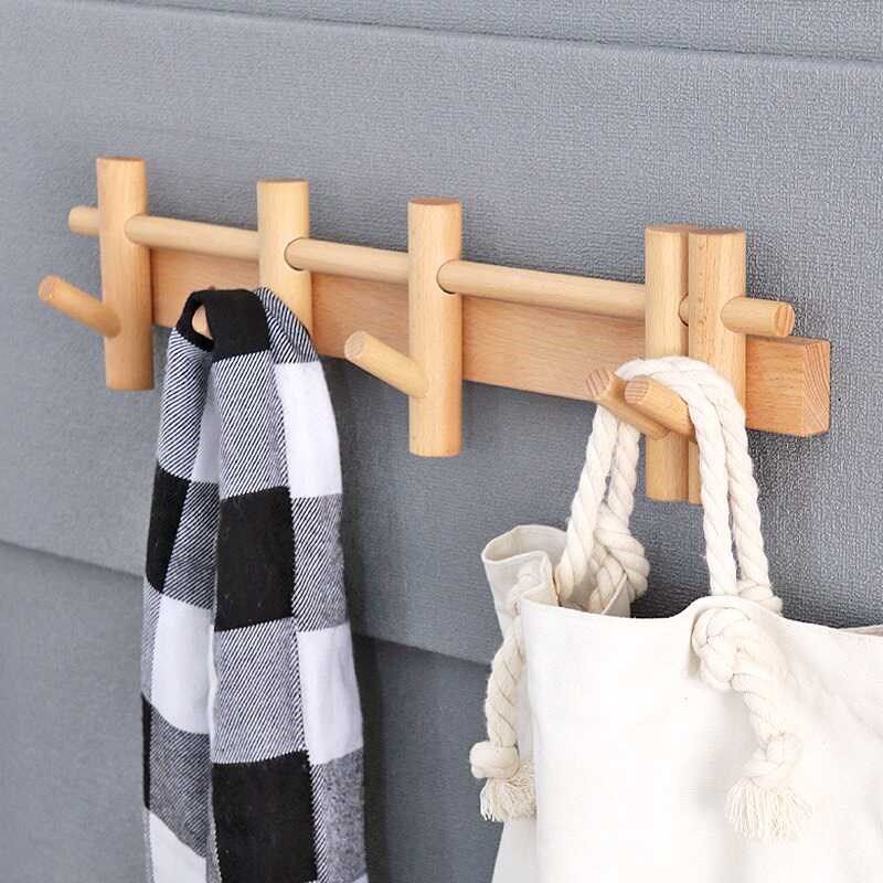 实木挂钩进门入i户墙壁衣帽钩玄关卧室墙上挂衣架门后收纳木质挂,收纳整理,挂门置物架,淘宝优惠券,粉丝福利购,淘宝优惠卷