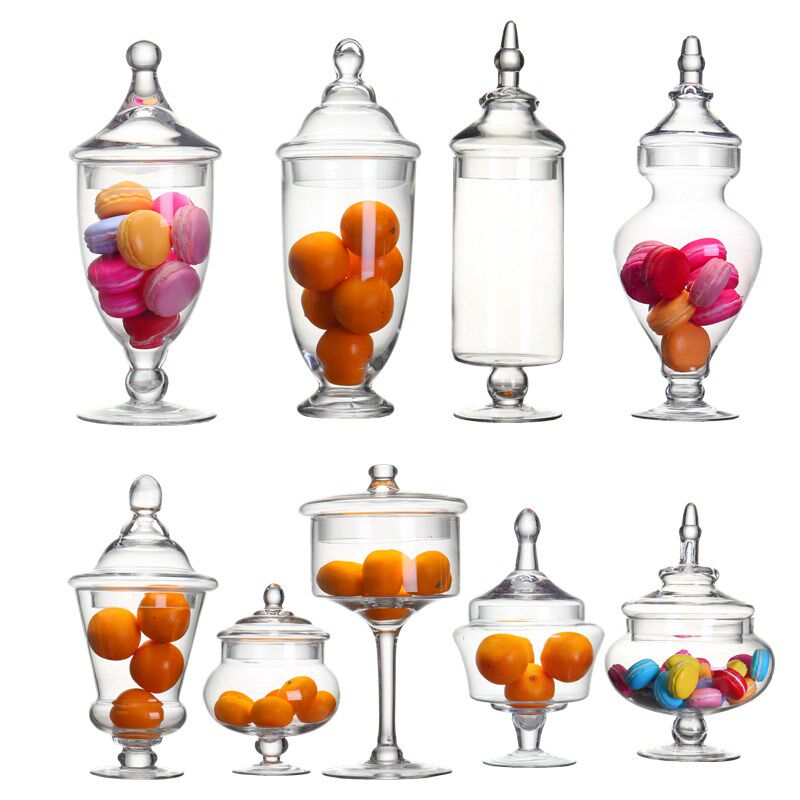 客莱达欧式糖果罐婚庆展示瓶设计A师玻璃瓶奖杯工艺摆件透明储物