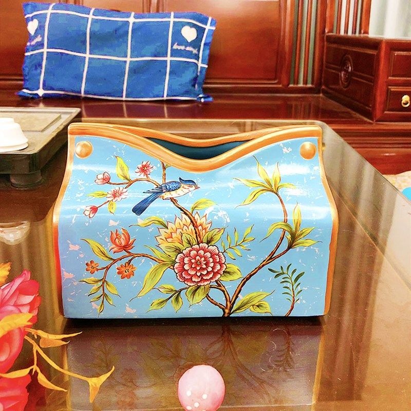 美式陶瓷家用f抽纸盒欧式客厅中式创意装饰纸抽盒餐巾纸纸巾盒摆,收纳整理,纸巾盒,淘宝优惠券,粉丝福利购,淘宝优惠卷