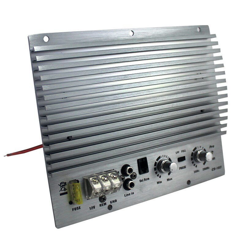 改装大功b率12V低音炮功放板C-183有源功放单路桥接汽车功放纯低