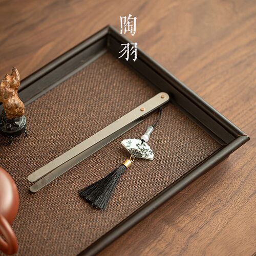 纯钛茶夹茶镊子j高档防烫茶杯夹子家用泡茶工具取茶叶夹茶具配件