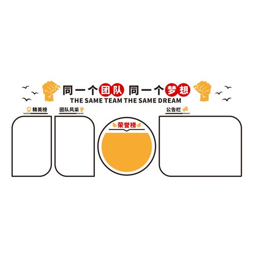 员工风采c展示文化墙布置企业励志标语墙贴办公室照片墙装饰画自