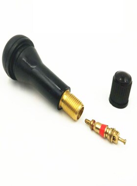 包邮泰克气门嘴 泰普斯轮胎气门嘴橡胶气门嘴 真U空胎纯铜气门嘴