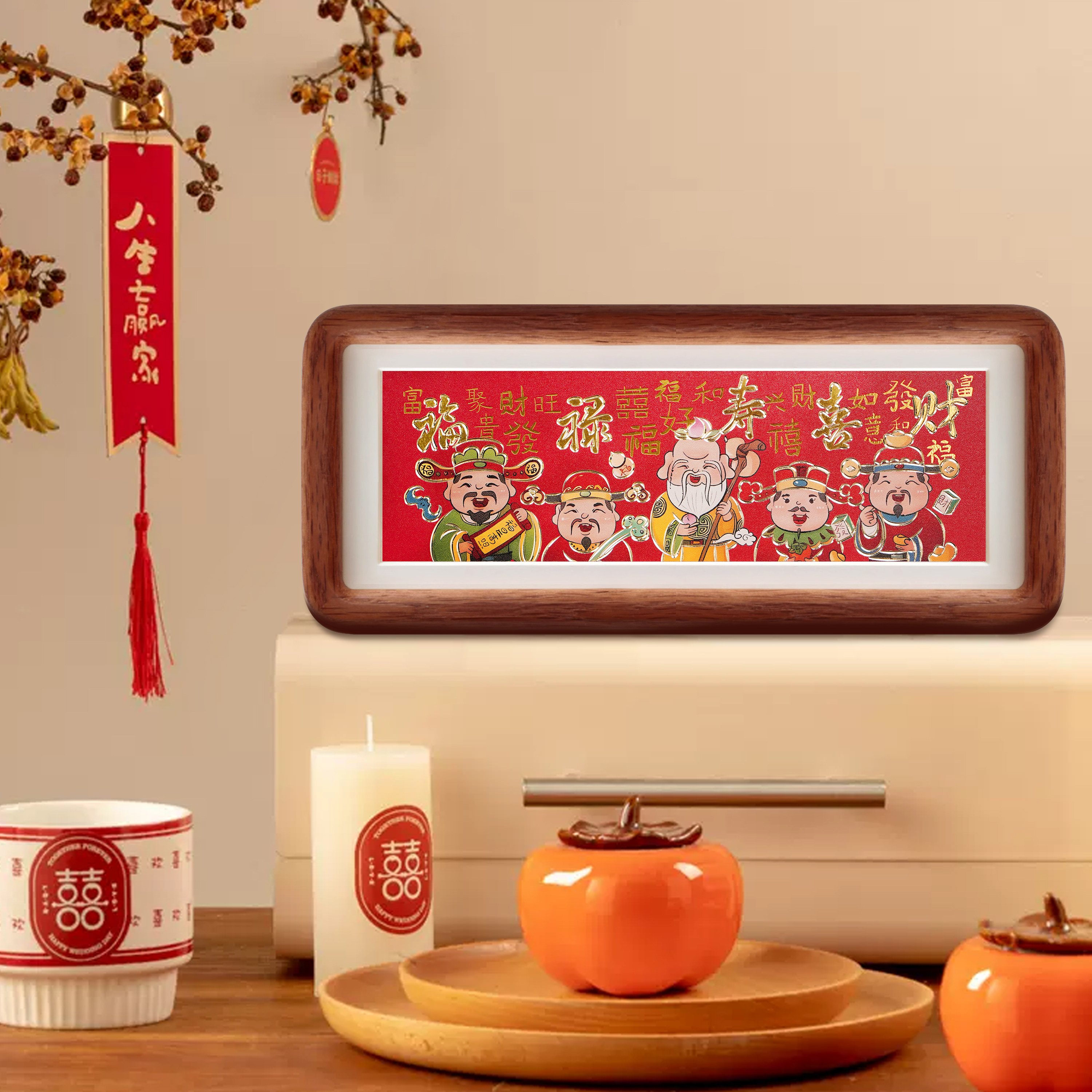 福禄寿喜财神爷桌面摆台玄关招财葫芦摆件乔迁结婚生日礼物装饰画,家居饰品,铜雕画,淘宝优惠券,粉丝福利购,淘宝优惠卷