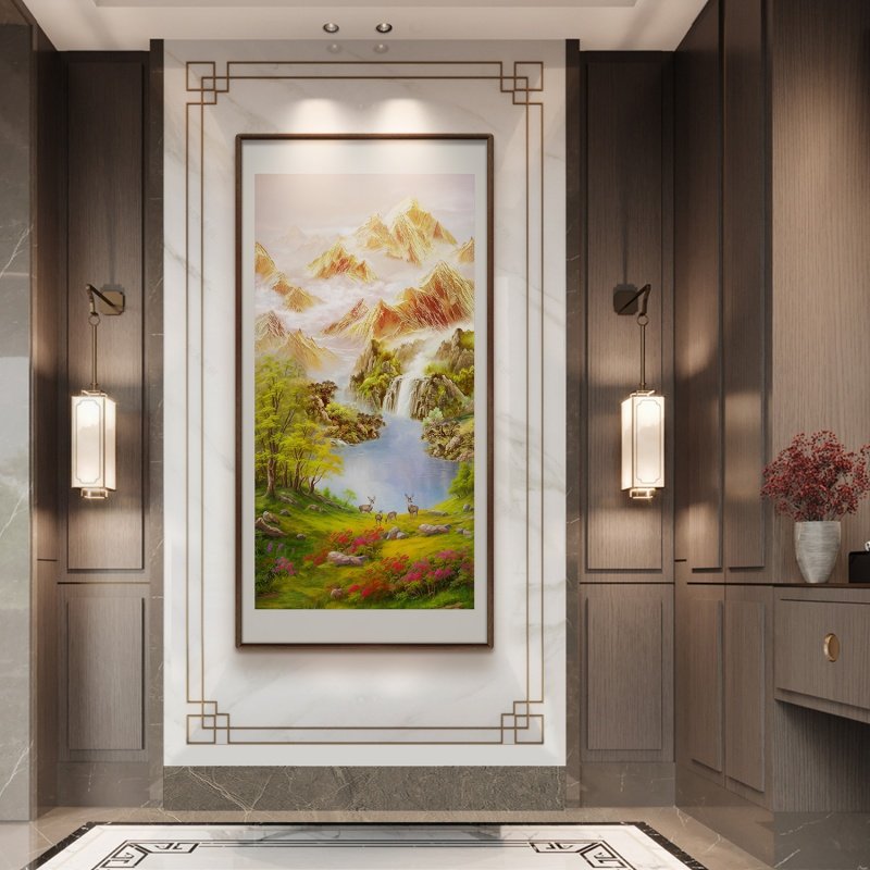 铜雕《吉祥福地》吉祥福地玄关走廊过道背景墙挂画中式装饰画,家居饰品,铜雕画,淘宝优惠券,粉丝福利购,淘宝优惠卷