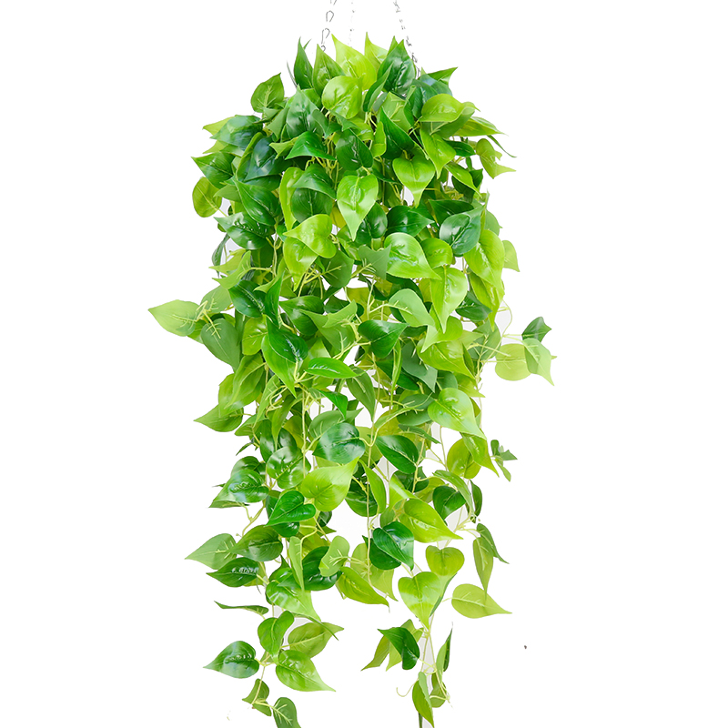 仿真壁挂植物吊h兰客厅藤蔓装饰绿植假绿萝吊篮垂吊花盆栽吊顶装