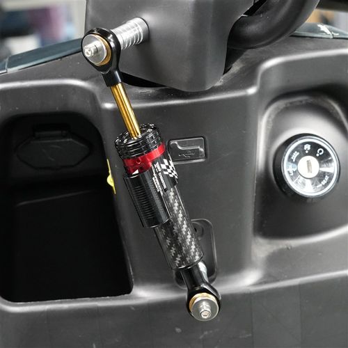 新款电动车踏板车车头改装加强钛尺D方向阻尼器稳定器防摇摆减震