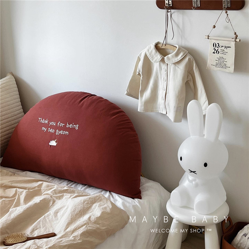 韩国ins儿童靠垫床头沙发可拆洗抱枕床上宝宝S可爱大号超软靠枕