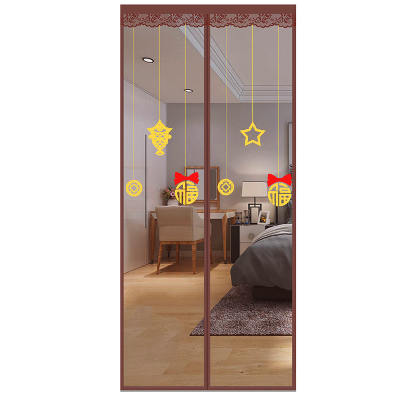 整条磁条夏天大门口防蚊门帘房间遮蚊家用磁N铁挡苍蝇蚊子纱窗沙