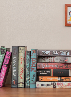 复古装饰书假书仿真书摆件样板间模D型书壳餐厅网咖客厅书柜道具