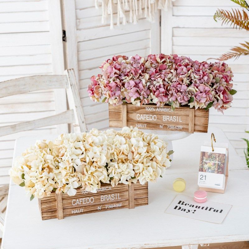 实木栅栏高级感摆件花装饰花卉仿真花高档餐桌P插花装饰品假花摆,家居饰品,仿真花/假花,淘宝优惠券,粉丝福利购,淘宝优惠卷