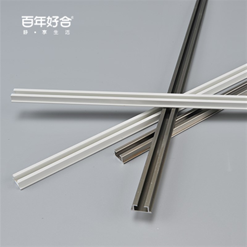 超薄直轨 德裕铝合金窗帘 纳米静音 顶/K侧装/单/双轨 精选配件