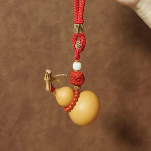 护路葫芦手工编织龙头葫芦文v玩小葫芦汽车挂件车载后视镜挂饰吊