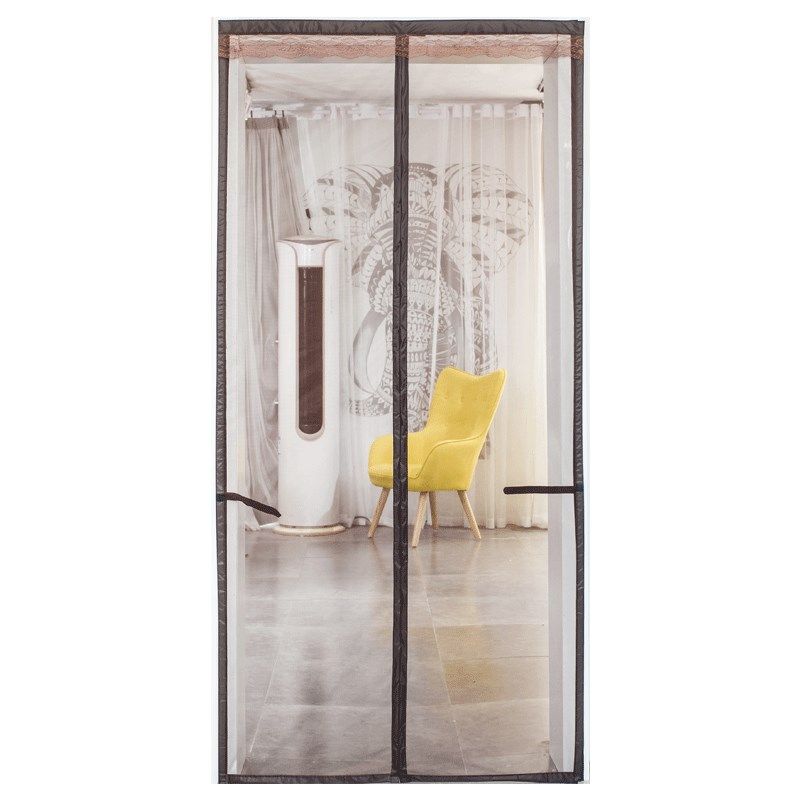 大尺寸定做防蚊门帘m大门磁性魔术贴纱门纯色卧室夏季磁性纱窗网