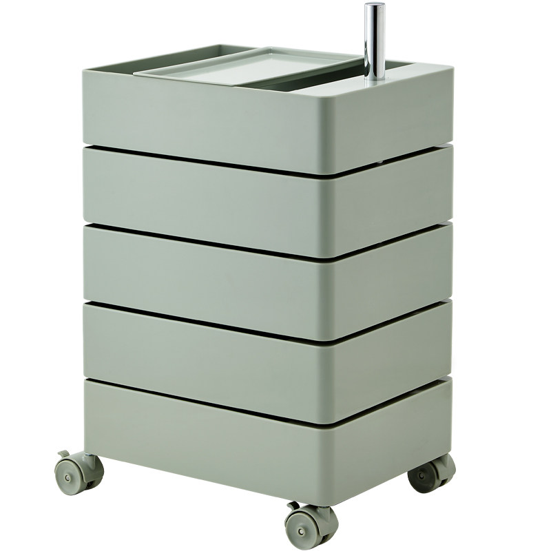 塑料桌下可移e动旋转收纳床头柜推车ins边几储物边柜零食抽屉柜子