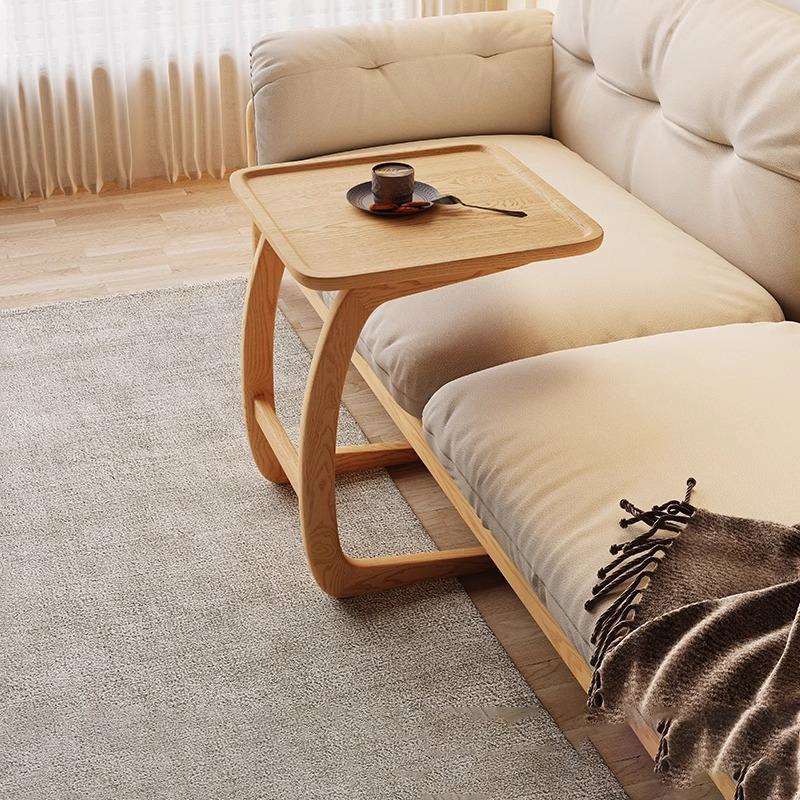 可移动实木小边几床头小桌子角几沙发床边桌白蜡木小方桌家用茶几