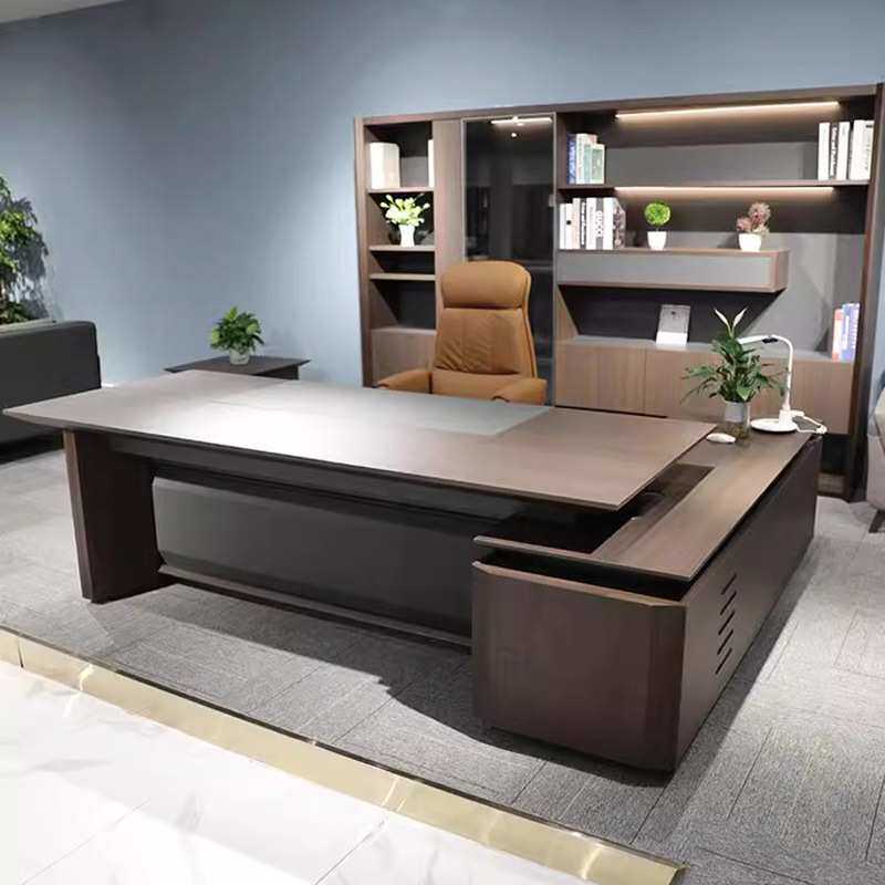 轻奢老板桌椅组合简约现代董事长办公室单人大气班台经理桌子家具