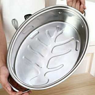 蒸锅42cm特大号椭圆形清蒸鱼蒸锅家用蒸鱼专用锅煮鸡