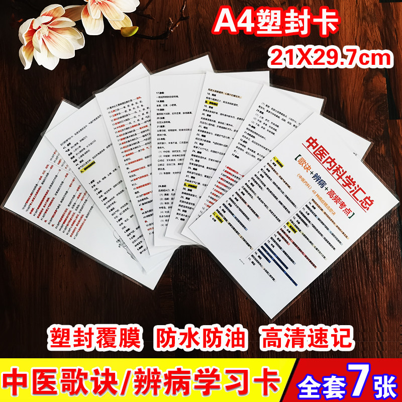 中医内科学总汇歌诀+辩证